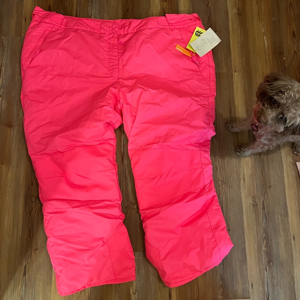 All in Motion neon pink snow pants